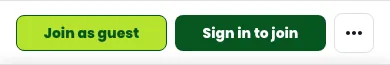 The Open Play action bar with Join as guest and Sign in to join buttons