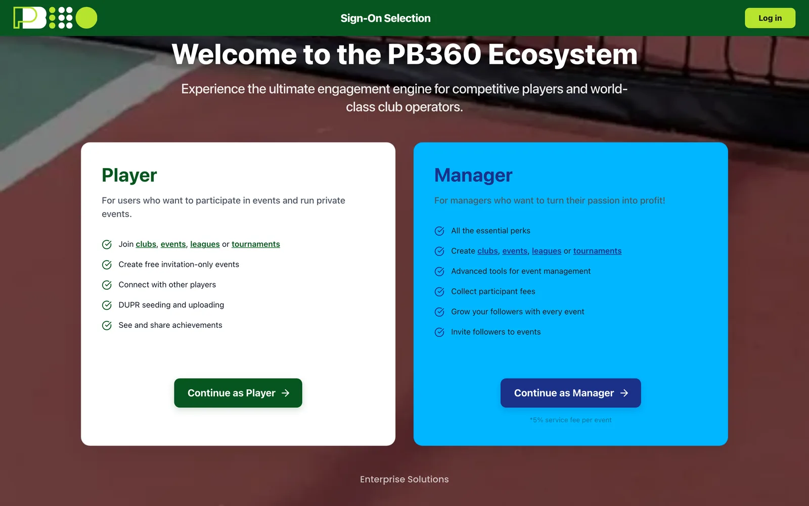 Creating an account
